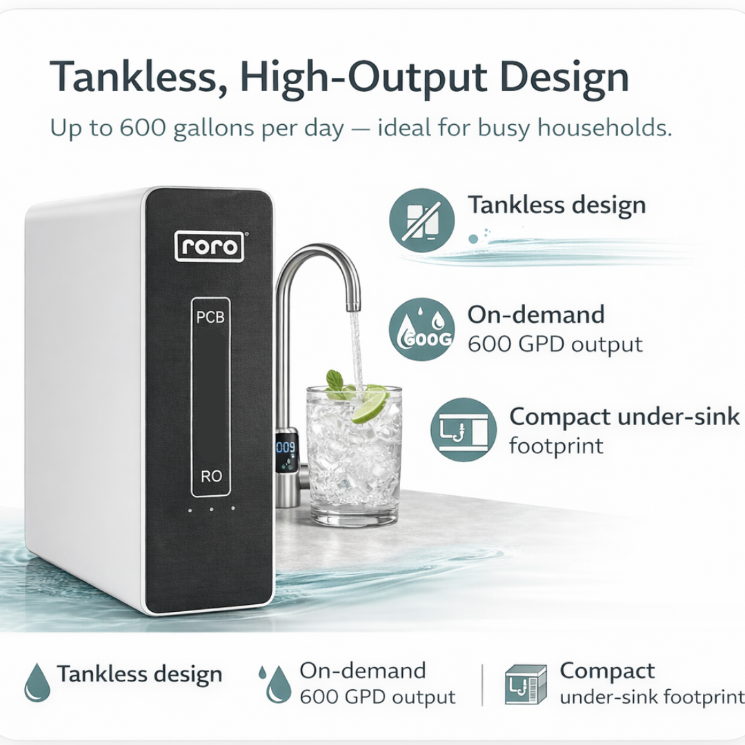 RORO Pro600  - Tankless Reverse Osmosis System