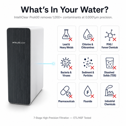 IntelliClear® Pro600 – Tankless Reverse Osmosis System (600 GPD)