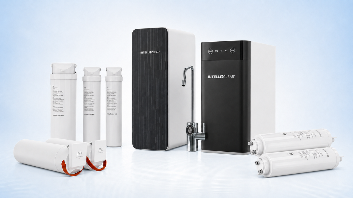 Intelliclear reverse osmosis systems and replacement filters